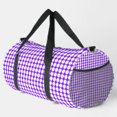 Sac De Sport Blanc Points de Polka Violets Grands (Coin droit)