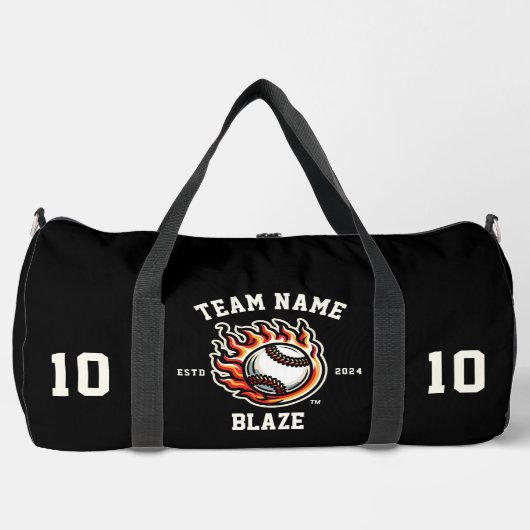 Sac De Sport Blaze "Personnalisable" Baseball (Recto)