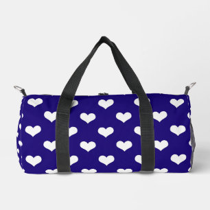 Sac De Sport Bleu Blanc amour Coeur Motif Design