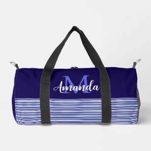 Sac De Sport Bleu-bloc avec Bleu Bleu Noir et Blancs