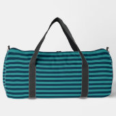 Sac De Sport Bleu de Prusse et Rayures Sarcelle (Recto)