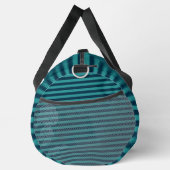 Sac De Sport Bleu de Prusse et Rayures Sarcelle (Droite)