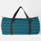 Sac De Sport Bleu de Prusse et Rayures Sarcelle (Verso)