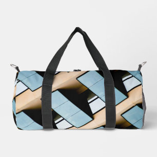 Sac De Sport Bleu et beige Abstrait