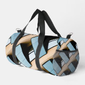Sac De Sport Bleu et beige Abstrait (Coin droit)