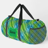 Sac De Sport Bleu Vert Jaune Zigzag (Coin droit)