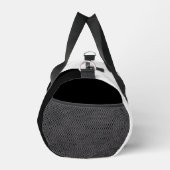 Sac De Sport Bloc de couleur moderne - Monogramme noir et blanc (Droite)