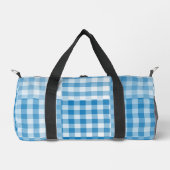 Sac De Sport Blue Checker Patchwork Pattern Small (Recto)