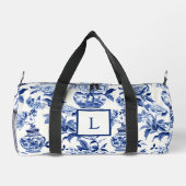 Sac De Sport Blue Chinoiserie Monogram  (Verso)