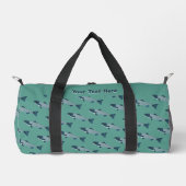 Sac De Sport Blue Folk Art Trout/Saumon (Recto)