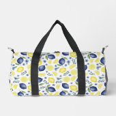Sac De Sport Blue French Country Lemon Pattern  (Recto)