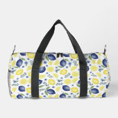 Sac De Sport Blue French Country Lemon Pattern  (Verso)