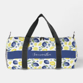 Sac De Sport Blue French Country Lemon Pattern Name (Verso)