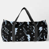 Sac De Sport Blue Lightning Black Arrière - plan Motif Y2K (Recto)