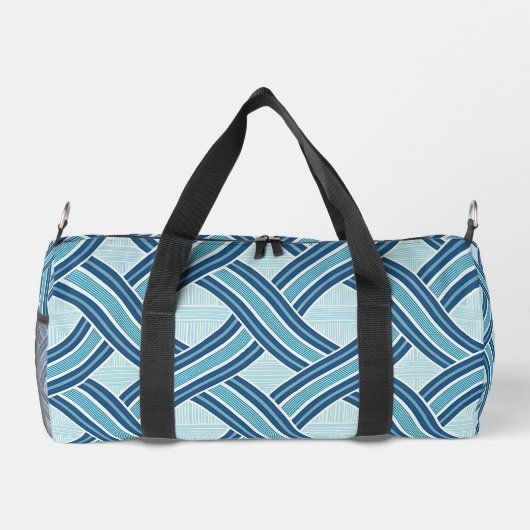 Sac De Sport Blue Lines Pattern (Verso)