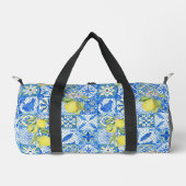 Sac De Sport Blue Tile French Country Lemon Pattern (Recto)