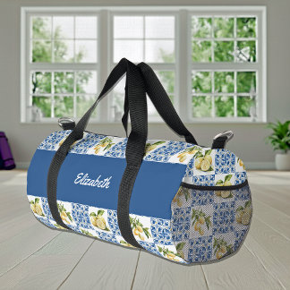 Sac De Sport Blue Tile French Country Lemon Pattern Name