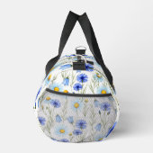 Sac De Sport Blue Watercolor Wildflower (Droite)