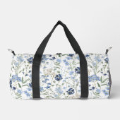 Sac De Sport Blue Watercolor Wildflower (Recto)