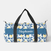 Sac De Sport Blue Yellow Watercolor Lemon Monogram (Recto)