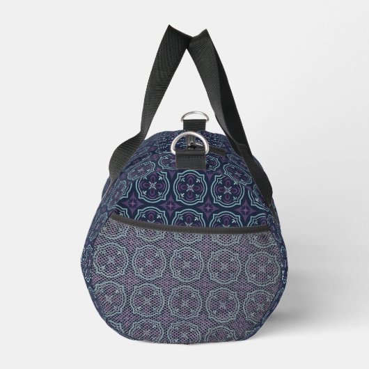 Sac De Sport blueish floral tiling pattern (Droite)