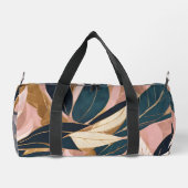 Sac De Sport Blush Pink Gold Boho Collection Feuille tendance (Verso)