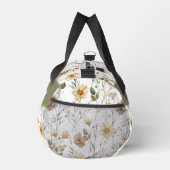 Sac De Sport Boho Watercolor Wildflower Monogram (Droite)