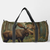 Sac De Sport Bois boisé de l'orignal rustique bois lac (Recto)