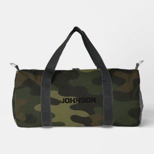 Sac De Sport Bold Camo Earthy Greens Browns Personnaliser le no