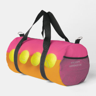 Sac De Sport Boules de tennis de texte personnalisées