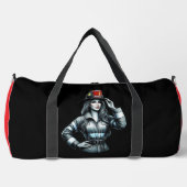 Sac De Sport Brave Woman Firefighter Portrait (Recto)