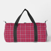 Sac De Sport Brick Red and Soft Peach Plaid (Recto)