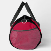 Sac de sport brossé rouge et noir (Droite)