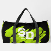Sac de sport brossé vert et noir (Verso)