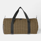 Sac De Sport Brown White Plaid Classic Pattern Rustic (Verso)
