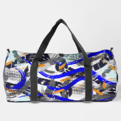 Sac De Sport Brush Strokes Éléments géométriques dans le collag (Verso)