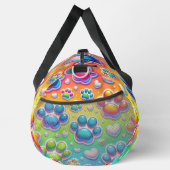 Sac De Sport Bubble Paw Print Rainbow Travel  (Droite)