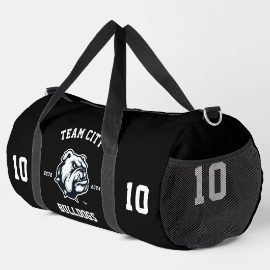Sac De Sport Bulldogs "Customizable" Sport Team (Coin droit)