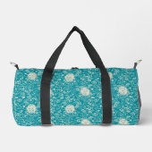 Sac De Sport cacahuètes | Snoopy Turquoise Tropical Beach Motif (Recto)