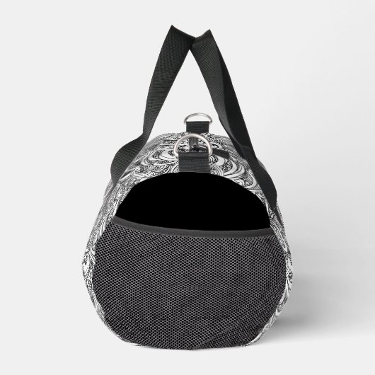 Sac De Sport cachemire noir et blanc (Droite)