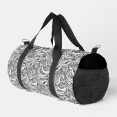 Sac De Sport cachemire noir et blanc (Coin droit)