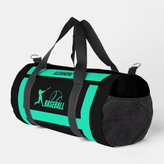 Sac De Sport Cadeau Anniversaire De Baseball, Joueuse De Baseba (Coin droit)