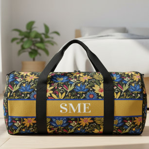 Sac De Sport Cadeau de monogramme floral bohème pour elle
