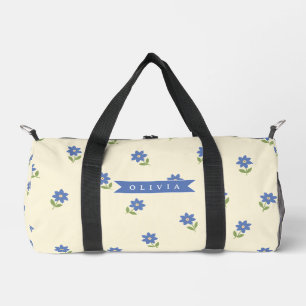 Sac De Sport Cadeau personnalisé avec motif de fleur sauvage bl