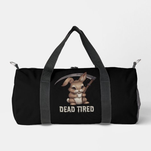 Sac De Sport Café de la faucheuse Dead Tired Cute Bunny Grim Re (Recto)