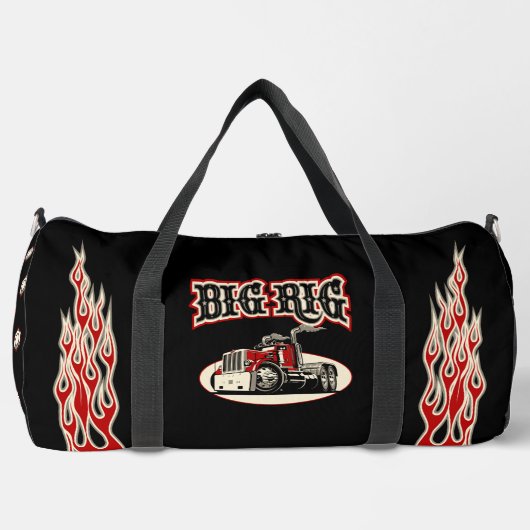 Sac De Sport Camion rétro de dessin "Big Rig" (Recto)