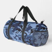 Sac De Sport Camouflage bleu marine, Militaire, Armée (Coin droit)