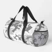 Sac De Sport Camouflage gris neige d'hiver, Militaire, Armée (Coin droit)