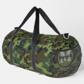 Sac de sport camouflage militaire à monogramme gra (Coin droit)