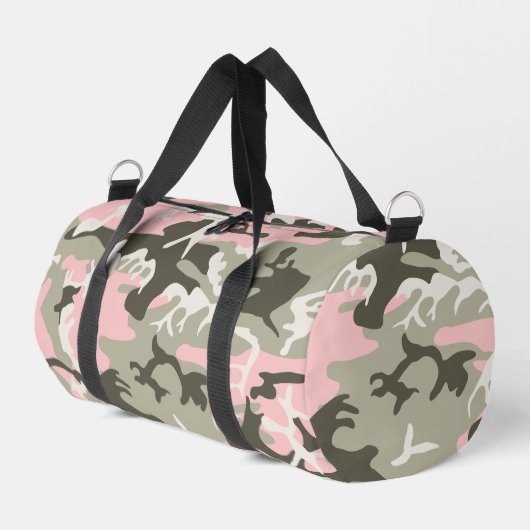 Sac De Sport Camouflage rose et vert, Militaire, Armée (Coin gauche)